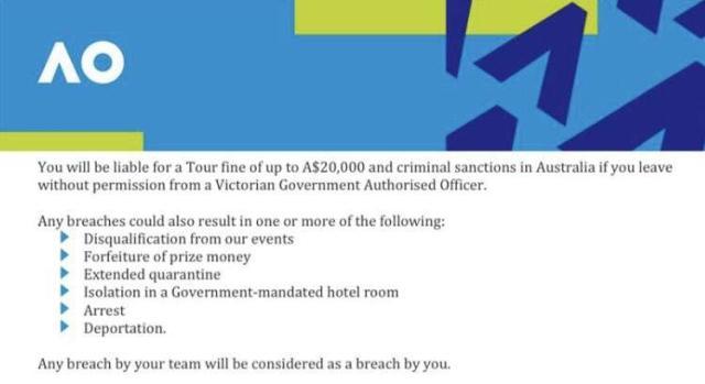 凯时KB88-澳网出台史上最严防疫隔离政策：团队犯错球员承担